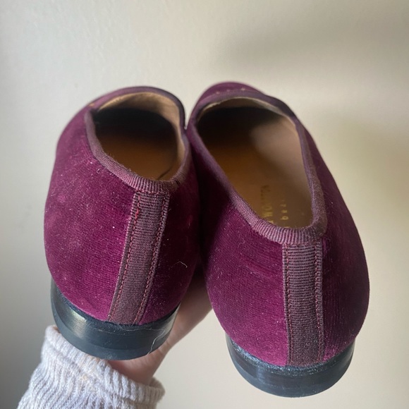 Stubbs & Wootton Fleur De Lys Velvet Smoking Loafer Women’s Size 7.5 - Picture 4 of 8